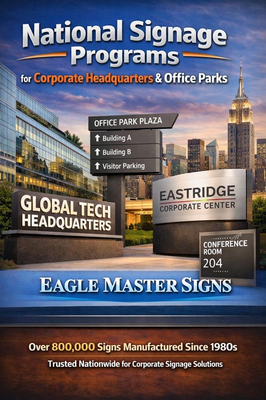 National Signage Programs for Corporate Headquarters & Office Parks